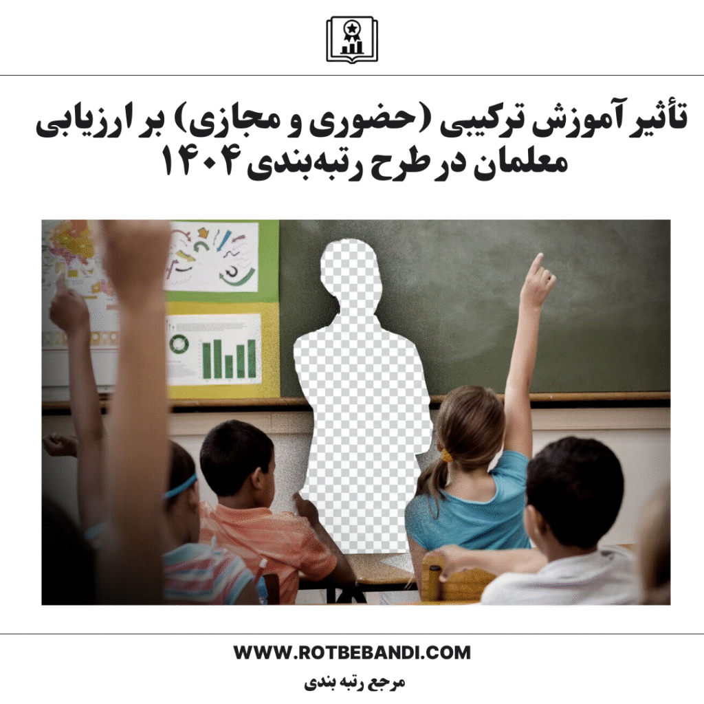 تأثیر آموزش ترکیبی (حضوری و مجازی) بر ارزیابی معلمان در طرح رتبه‌بندی ۱۴۰۴